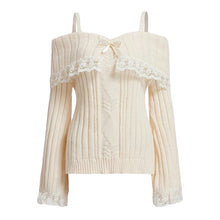 neutral colors beige off white off the shoulder sweater womens