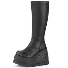 Harajuku Goth Punk Y2K Aesthetic Chunky Platform Knee High Combat Boots