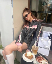 bow leather jacket arcana archive