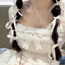 winer coquette outfits fur trim top white clothes with bows dollette