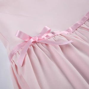 womens aesthetic clothes with bows coquette skirt pink
