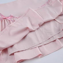 womens light pink skort coquette dollette clothes with bows