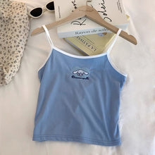 womens kawaii mizuiro aesthetic blue cinnamoroll my melody crop top