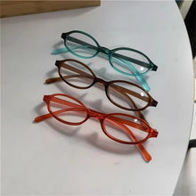 womens y2k aesthetic thin reading glasses no prescription office siren red brown green frames