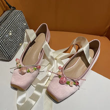 womens aesthetic miu miu ballet flats pink ballet flats floral criss cross