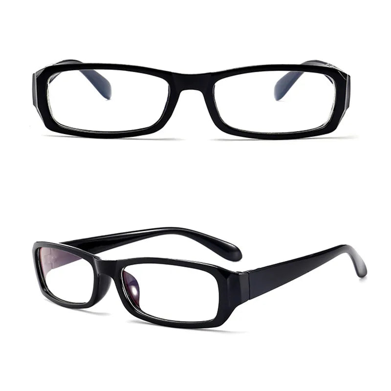 Womens Office Siren Rectangle Black Frame Bayonetta Glasses