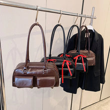 womens korean fashion stand oil chubby bag brown black small shoulder bag