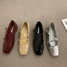 womens criss cross red mary janes cherry red ballet flats silver black beige