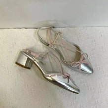 womens pointed toe silver black heel sandals