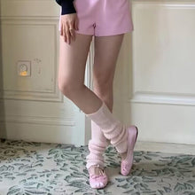 Kawaii Balletcore Aesthetic Gyaru Rib Knit Leg Warmers Slouchy Socks