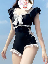 womens japanese cute modest one piece swimsuit bathing suit