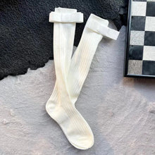 womens white knee high socks with bows