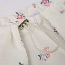 Harajuku Kawaii Aesthetic Y2K Floral White Baggy Cargo Trousers Parachute Pants