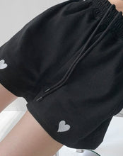 Harajuku Kawaii Aesthetic Heart Embroidered Sweatpants Shorts