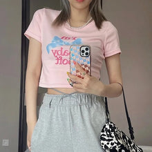 Harajuku Kawaii Fashion Y2K Aesthetic Coquette Dollete Baby Soft Graphic Tshirt