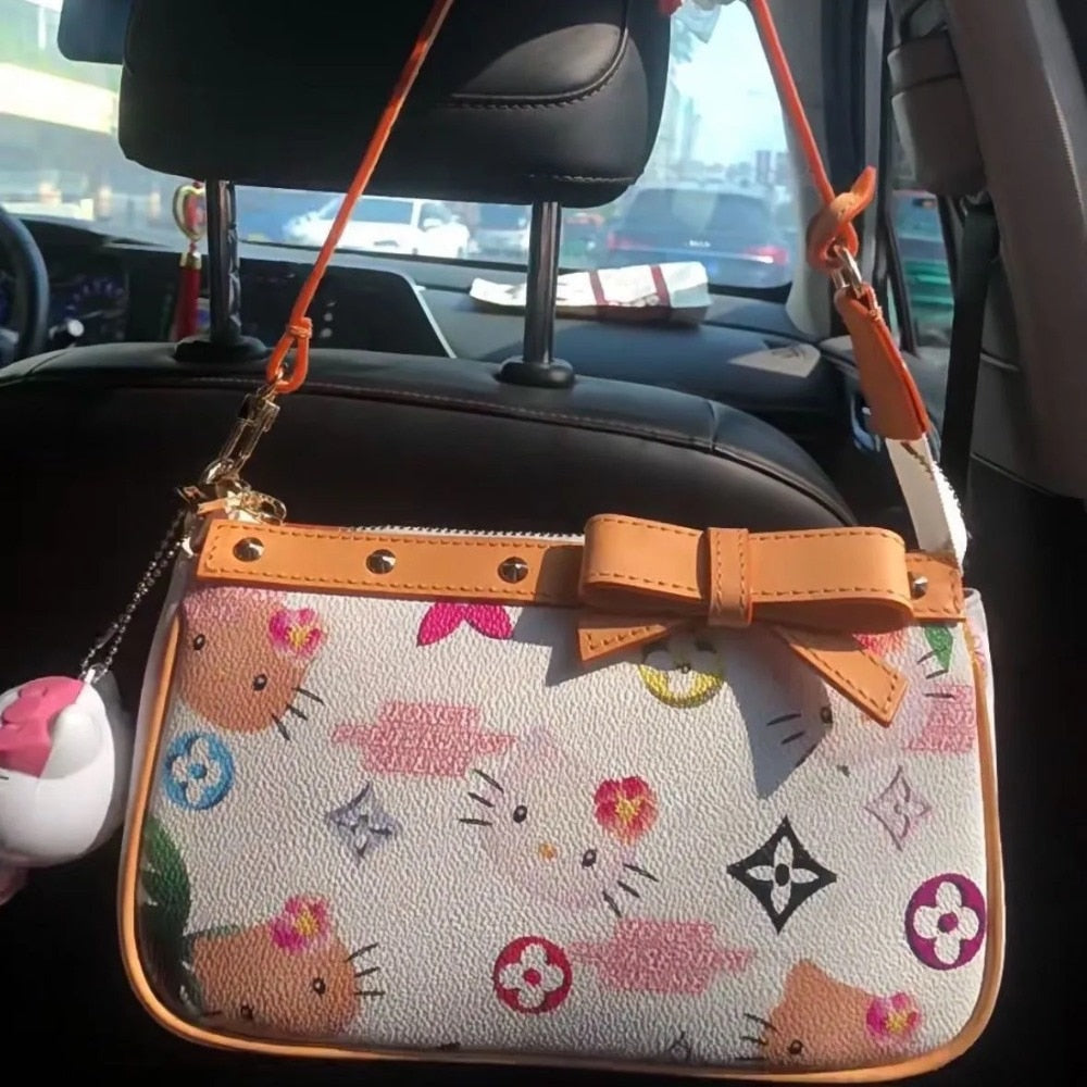 Y2K Aesthetic Monogram Bag Hello Kitty Purse Handbag