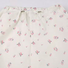 Harajuku Kawaii Aesthetic Y2K Floral White Baggy Cargo Trousers Parachute Pants