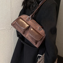 womens korean fashion small brown underarm shoulder bag