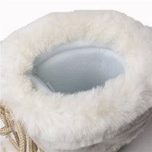 womens white snow boots inside lining