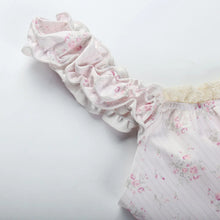 womens floral milkmaid top pink y2k coquette