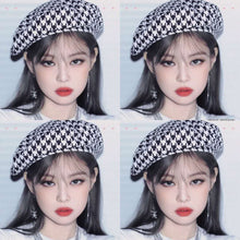 blackpink jennie houndstooth beret