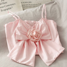 Korean Aesthetic Outfits Jennie Kim Inspired Camellia Blue Bow Crop Top
