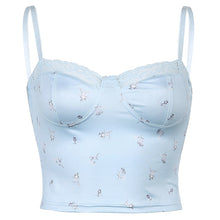 Harajuku Aesthetic Fashion Y2K Floral Pastel Corset Top