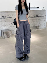 Korean Style Gorpcore Aesthetic Drawstring Cargo Pants