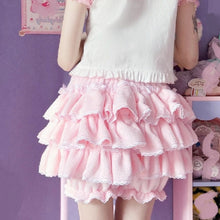 kawaii plus size bloomer shorts pink