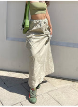 Y2K Fairy Grunge Maxi Cargo Skirt