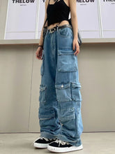 Korean Y2K Oversized Pocket Cargo Pants