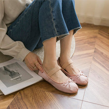 pink satin ballet flats with elastic band