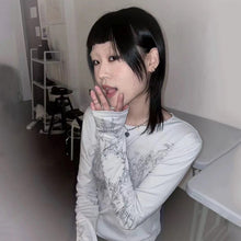 Cyber Fairy Grunge Aesthetic Y2K Tribal Print Top