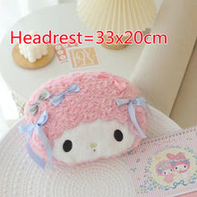 Harajuku Kawaii Aesthetic My Melody My Sweet Piano Car Decoration Set Headrest Seatbelt Cover Cushion