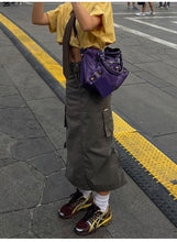 Y2K Fairy Grunge Maxi Cargo Skirt