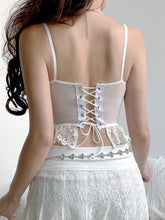 Coquette Dollette Aesthetic Fashion Dollcore Corsetry Inspired Top White