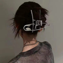 Y2K Raver Girl Aesthetic Tribal Design Claw Clip Hairclip
