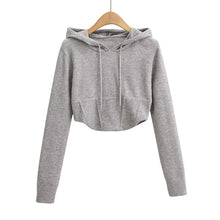 Korean Aesthetic Blackpink Lisa Inspired Casual Knit Corset Hoodie