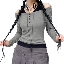 Y2K Cyber Fairy Grunge Aesthetic Acubi Double Layer Button Up Top