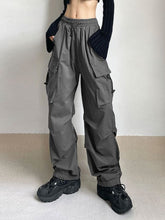 ladies grey cargo pants