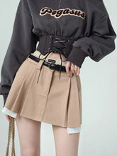 Harajuku Korean Fashion Streetstyle Corsetry Inspired Asymmetric Cropped Sweatshirt