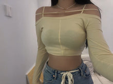 Korean Aesthetic Blackpink Inspired Jennie Kim Off Shoulder Crop Top