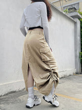 Y2K Fairy Grunge Adjustable Length Drawstring Cargo Skirt