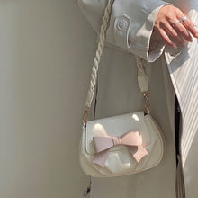 Kawaii Coquette Aesthetic Dollette Baby Pink Bow Shoulder Bag