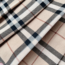Harajuku Korean Style Dark Academia Aesthetic Beige Gingham Plaid Skirt