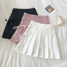 Harajuku Kawaii Aesthetic Coquette Side Corset Lacing Tennis Skirt