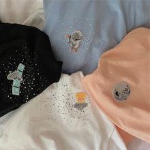 Harajuku Embroidered Space Station Tshirt (4 Colors)