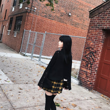 Harajuku Fall Winter Plaid Tennis Skirt (Yellow)