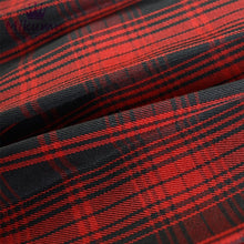 Plus Size Korean K-pop Idol Fashion Blackpink Lisa Style Plaid Skirt (Plaid Green/Plaid Red)