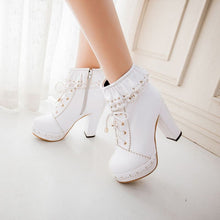 Harajuku Kawaii Gyaru Laceup Ankle Boots (6 Colors)